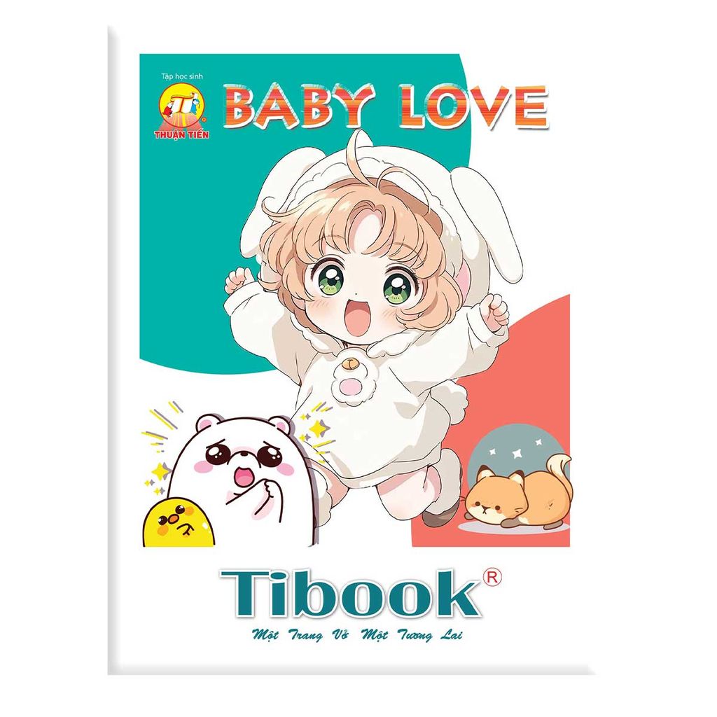 Tập Học Sinh 96tr Tibook Baby Love A5 5oly 100gsm