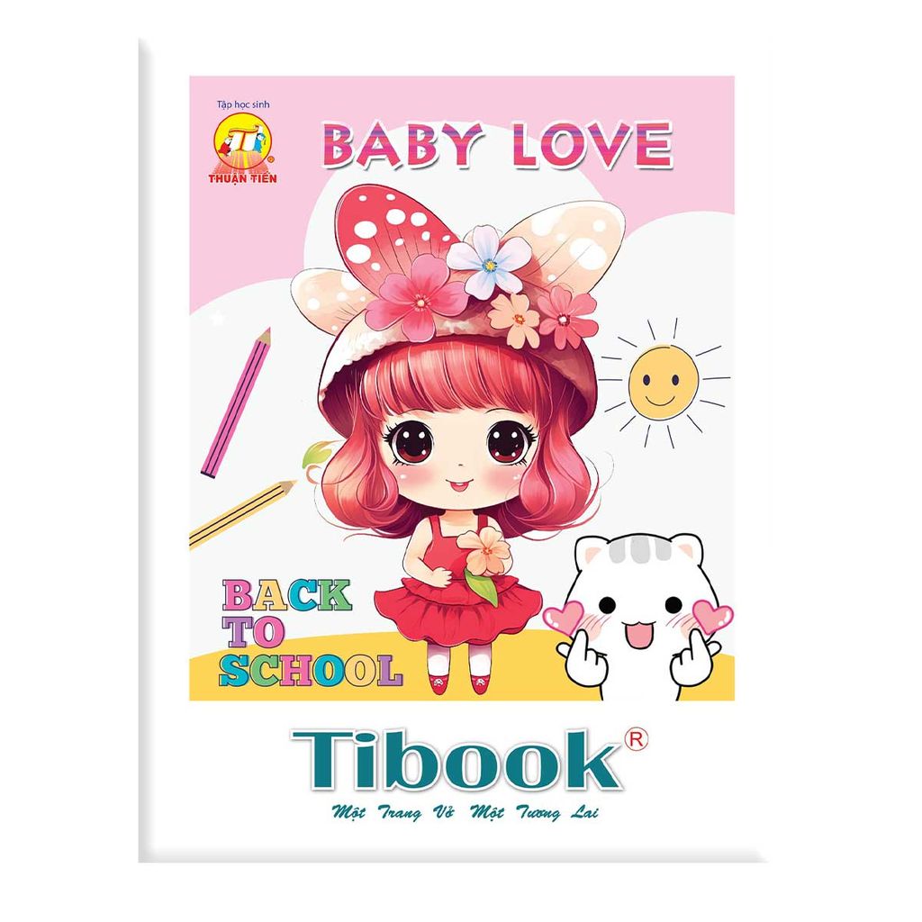 Tập Học Sinh 96tr Tibook Baby Love A5 5oly 100gsm