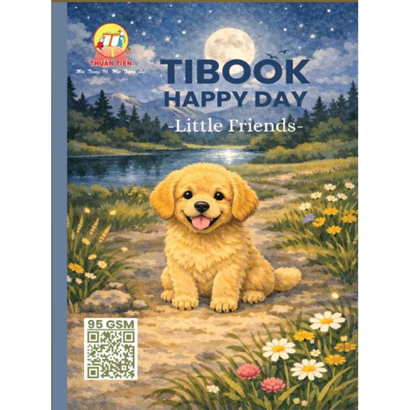 Tập Học Sinh Tibook 96tr Little Friends A5 96tr 100gsm 4oly