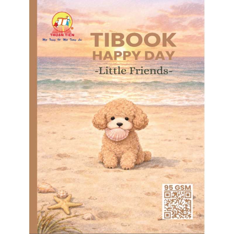 Tập Học Sinh Tibook 96tr Little Friends A5 96tr 100gsm 4oly