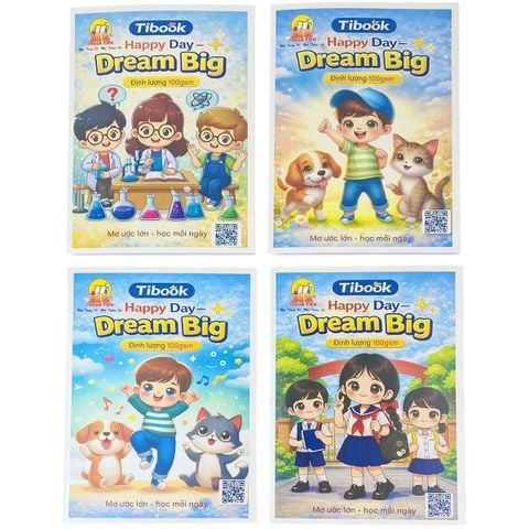 Tập Học Sinh 96tr Tibook Dream Big 5 Ô ly A5 100gsm