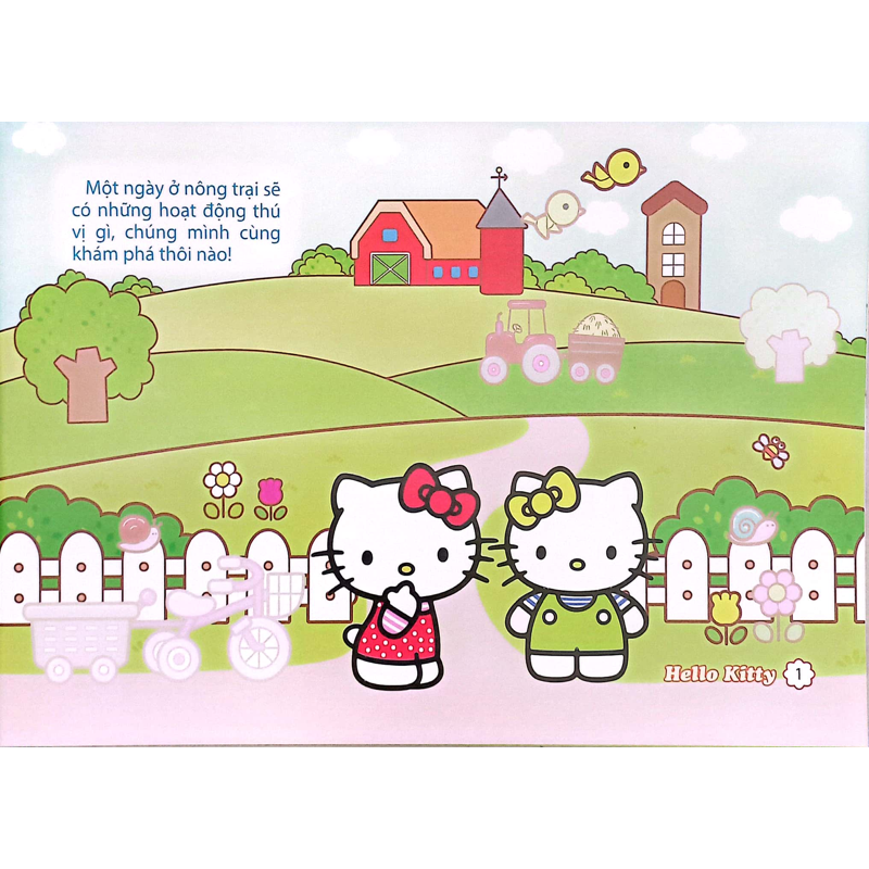Ticker Hello Kitty - Khám Phá Nông Trại