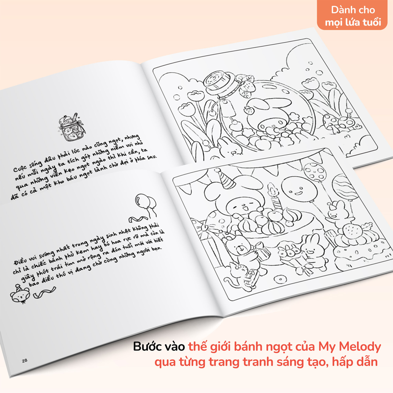 Tiệm Bánh Ngọt Của My Melody (Tô màu)