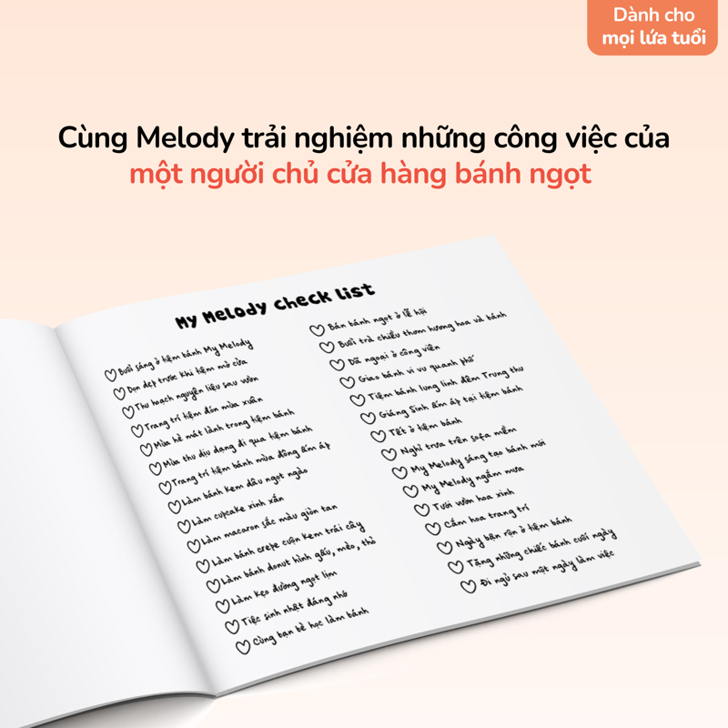 Tiệm Bánh Ngọt Của My Melody (Tô màu)