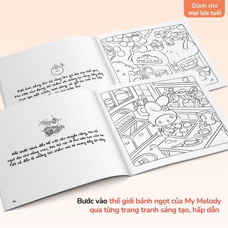 Tiệm Bánh Ngọt Của My Melody (Tô màu)