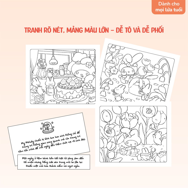 Tiệm Bánh Ngọt Của My Melody (Tô màu)