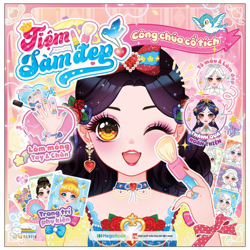 Tiệm Làm Đẹp - Công Chúa Cổ Tích - 200+ Stickers Dễ Thương