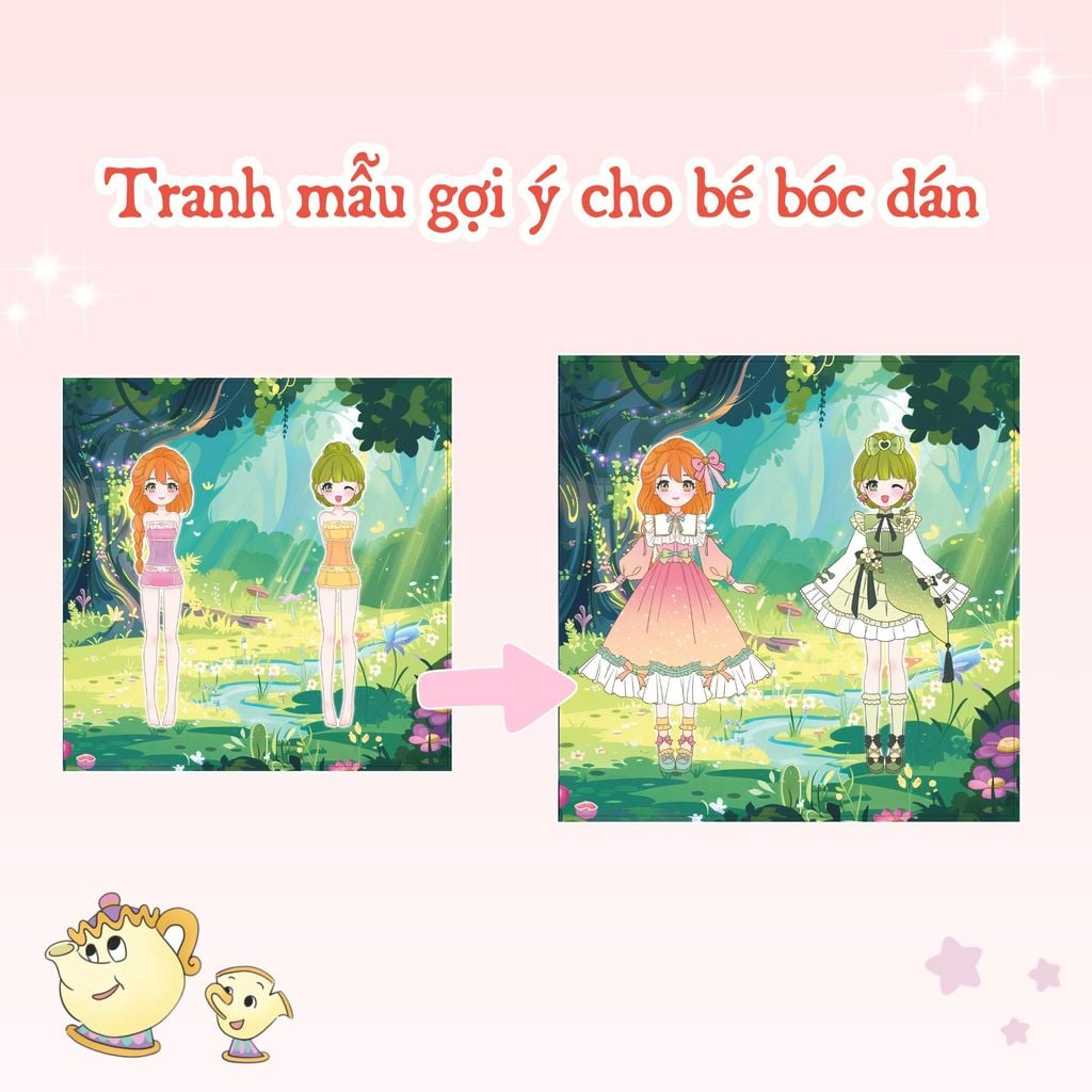 Sách Sticker Phối Đồ Sáng Tạo Cho Bé - Tiệm Váy Của Công Chúa Lisa