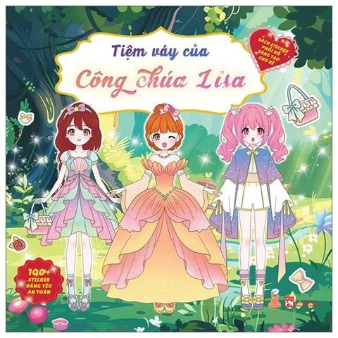 Sách Sticker Phối Đồ Sáng Tạo Cho Bé - Tiệm Váy Của Công Chúa Lisa
