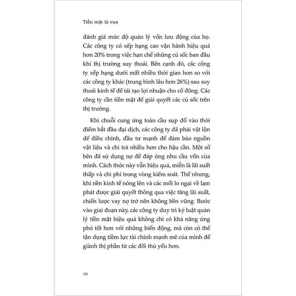 Tiền Mặt Là Vua