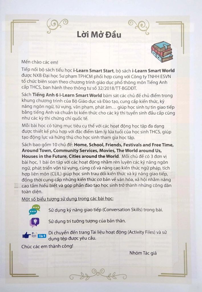 TIẾNG ANH 6 - I LEARN SMART WORLD STUDENT'S BOOK