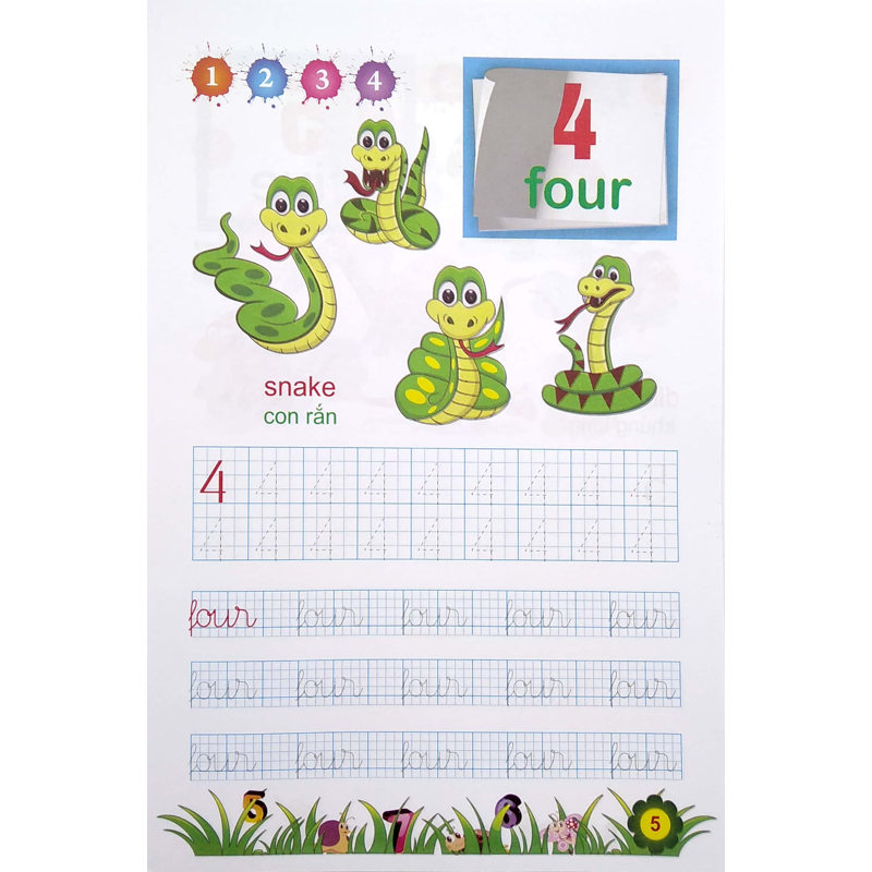 Tiếng Anh Chữ Số-Chuẩn Bị Cho Bé Vào Lớp 1