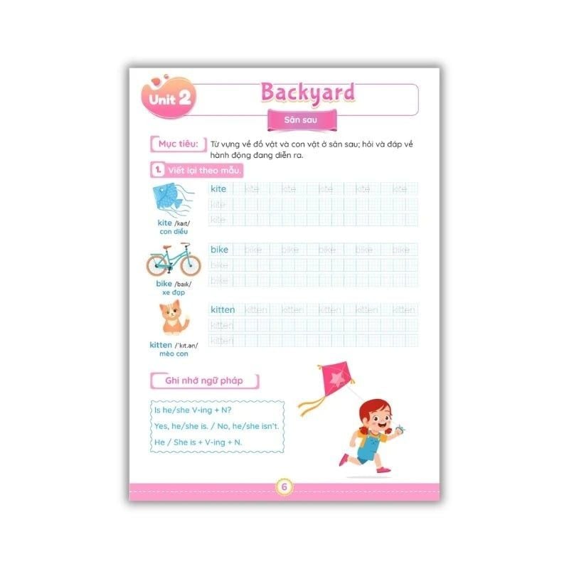Tiếng Anh Lớp 2 Notebook - Bài Tập Luyện Viết Từ Vựng Và Ngữ Pháp