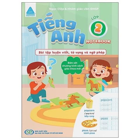 Tiếng Anh Lớp 2 Notebook - Bài Tập Luyện Viết Từ Vựng Và Ngữ Pháp