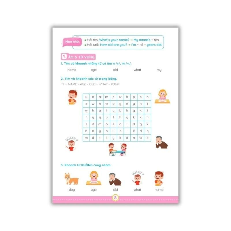 Tiếng Anh Lớp 3 Notebook - Bài Tập Luyện Viết Từ Vựng Và Ngữ Pháp