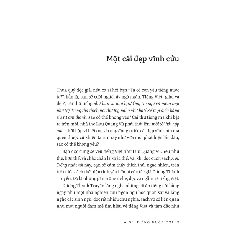 Tiếng Việt Giàu Đẹp-À Ơi Tiếng Nước Tôi