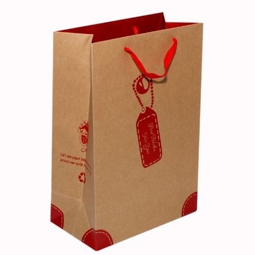 TK12-Túi Kraft 2 Chai-36,5X25X13.5Cm (P.Hoàng)