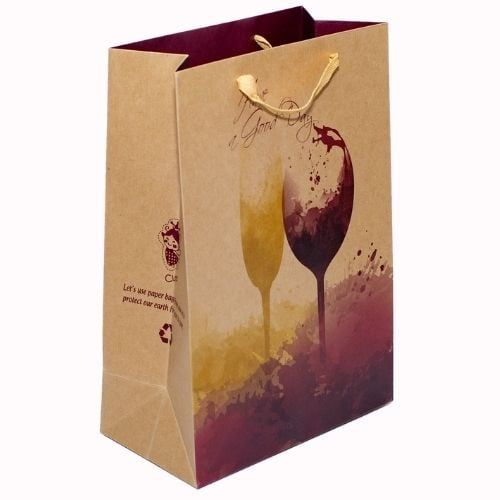 TK12-Túi Kraft 2 Chai-36,5X25X13.5Cm (P.Hoàng)