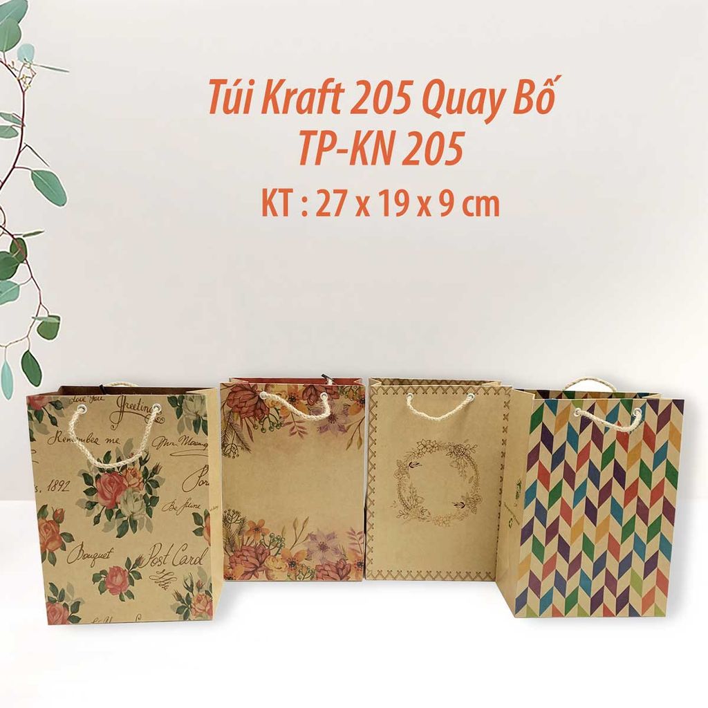TK22 - Túi Kraft Quay Bố Số 2 (27x19x9cm)