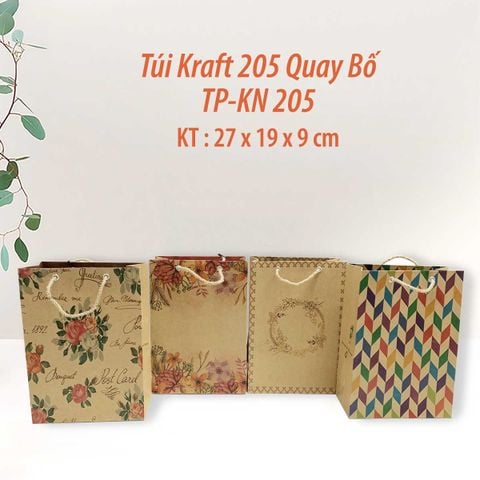 TK22 - Túi Kraft Quay Bố Số 2 (27x19x9cm)