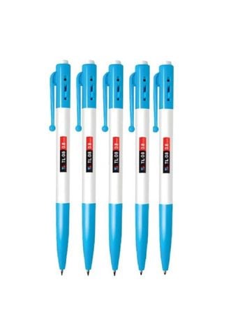 Bút Bi TL-08 Xanh Vỉ 5 Cây
