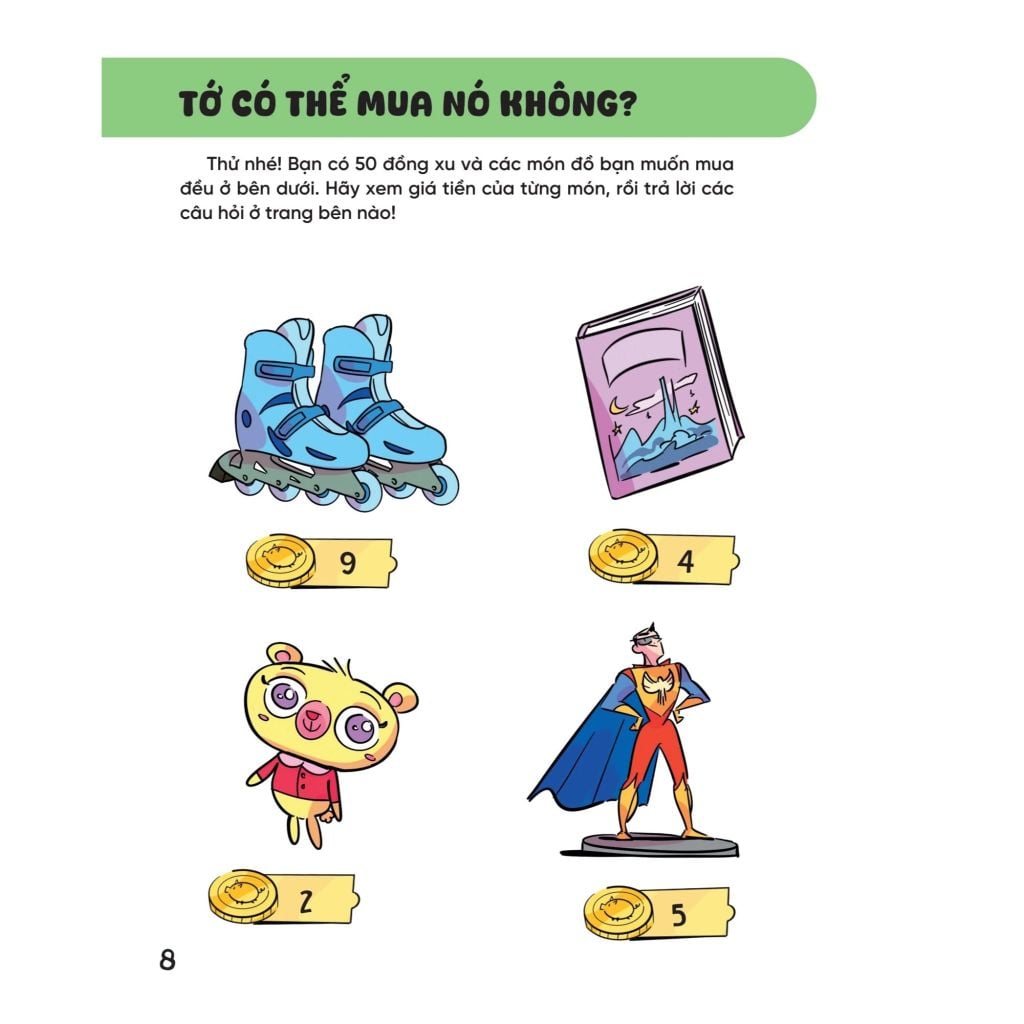 Tớ Học Và Thực Hành - Tiết Kiệm Tiền Tiêu Vặt - Tặng Kèm Hơn 200 Sticker Giúp Bài Học Dễ Hiểu