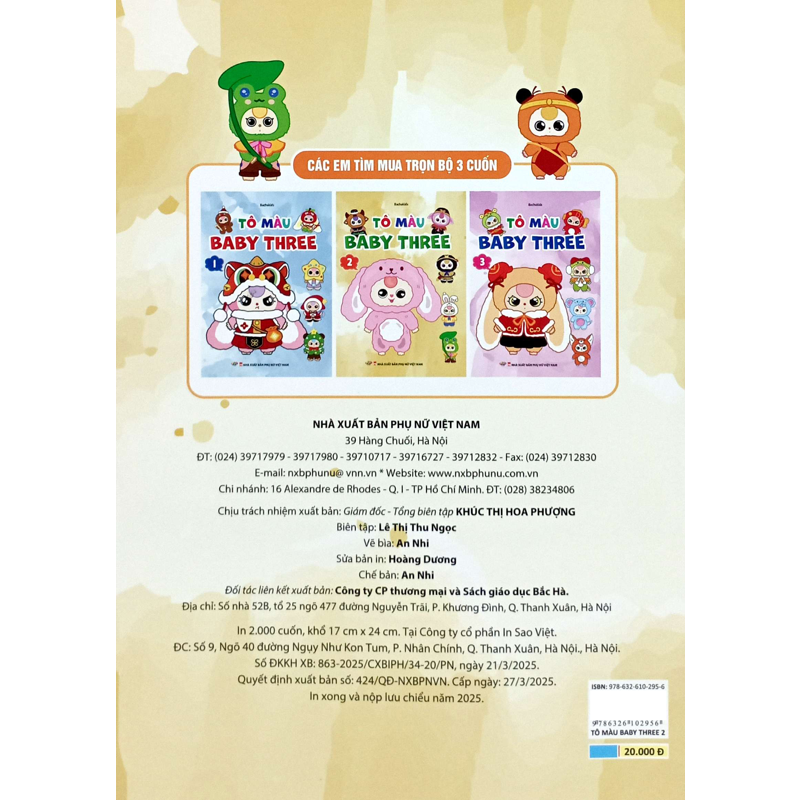 Tô Màu Baby Three T2