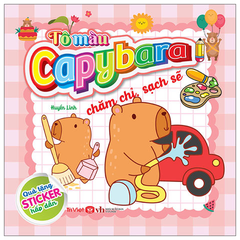Tô Màu Capybara - Chăm Chỉ Sạch Sẽ