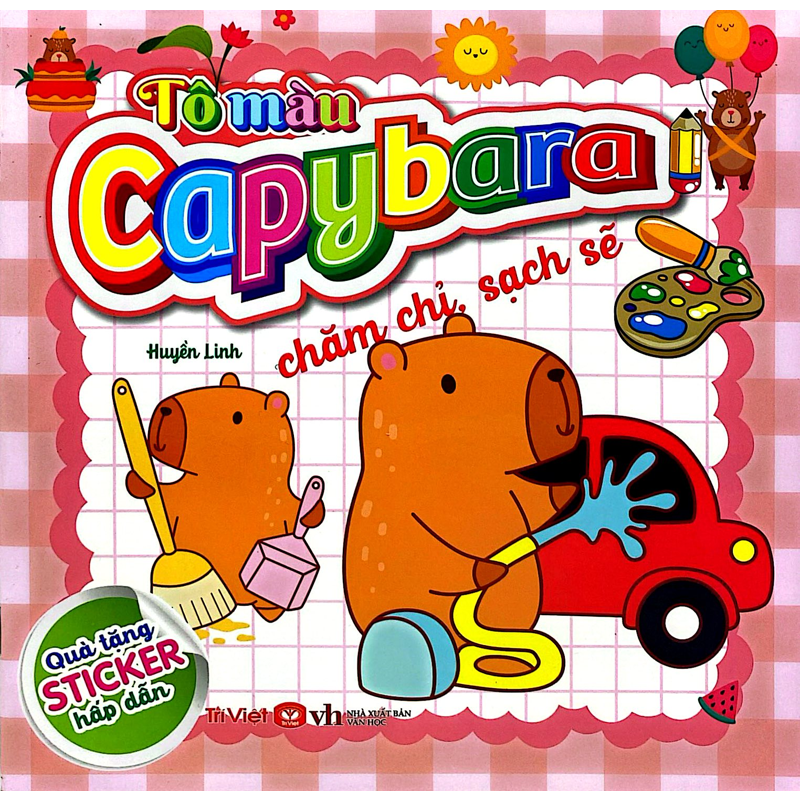 Tô Màu Capybara - Chăm Chỉ Sạch Sẽ