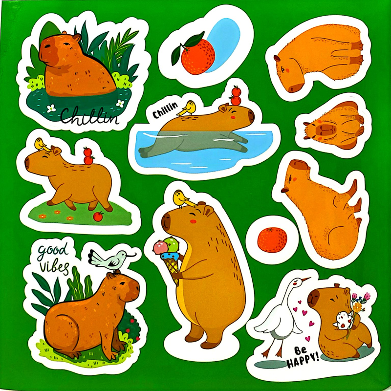 Tô Màu Capybara - Chăm Chỉ Sạch Sẽ