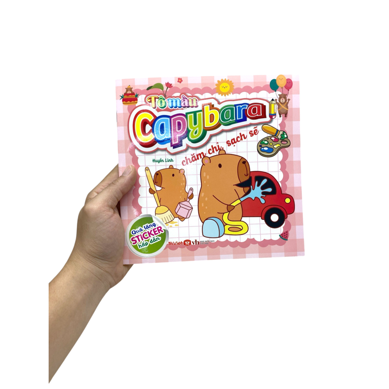 Tô Màu Capybara - Chăm Chỉ Sạch Sẽ