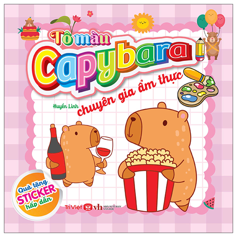 Tô Màu Capybara - Chăm Chỉ Sạch Sẽ