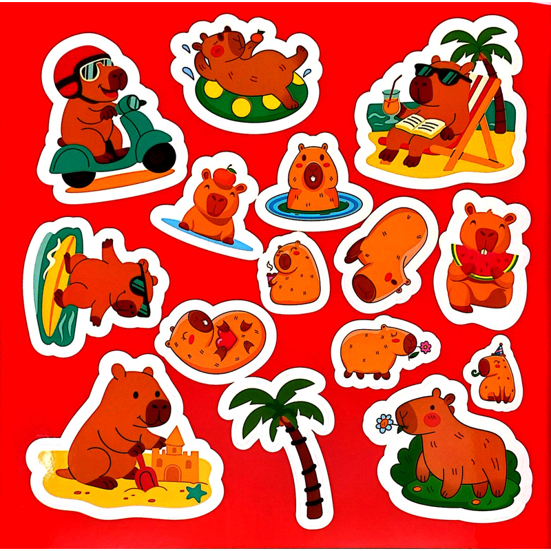 Tô Màu Capybara-Vui Vẻ Tới Trường