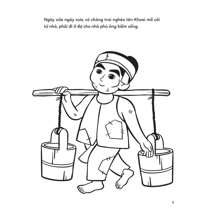 Tô Màu Cổ Tích Việt Nam Cây Tre Trăm Đốt