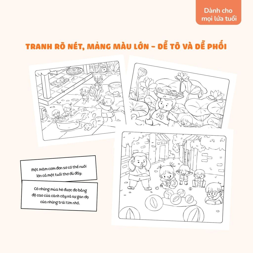 Tô Màu Chữa Lành - Kỳ Nghỉ Hè Tuổi Thơ