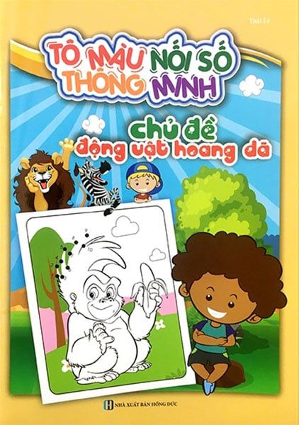 Tô Màu Nối Số Thông Minh - Chủ Đề Động Vật Hoang Dã