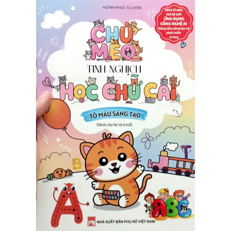 Tô Màu Sáng Tạo - Chú Mèo Tinh Nghịch Học Chữ Cái