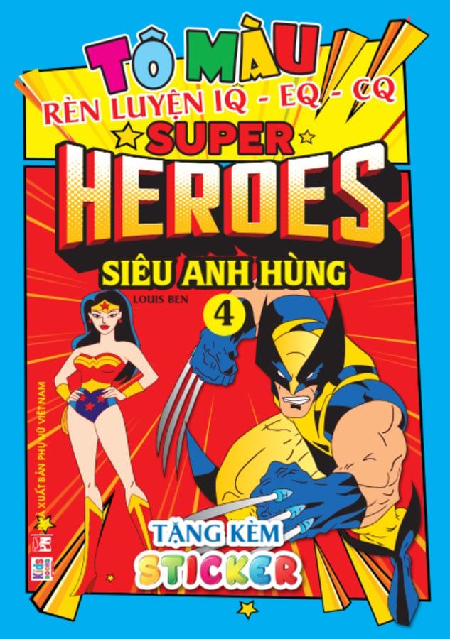 Tô Màu Rèn Luyện IQ-EQ-CQ - Super Heroes - Siêu Anh Hùng 4