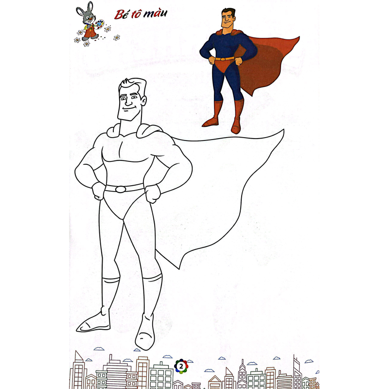 Tô Màu Siêu Nhân Super Hero 1
