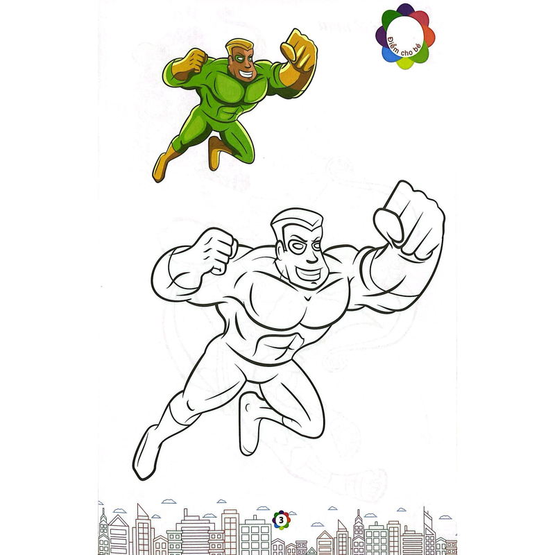 Tô Màu Siêu Nhân Super Hero 1