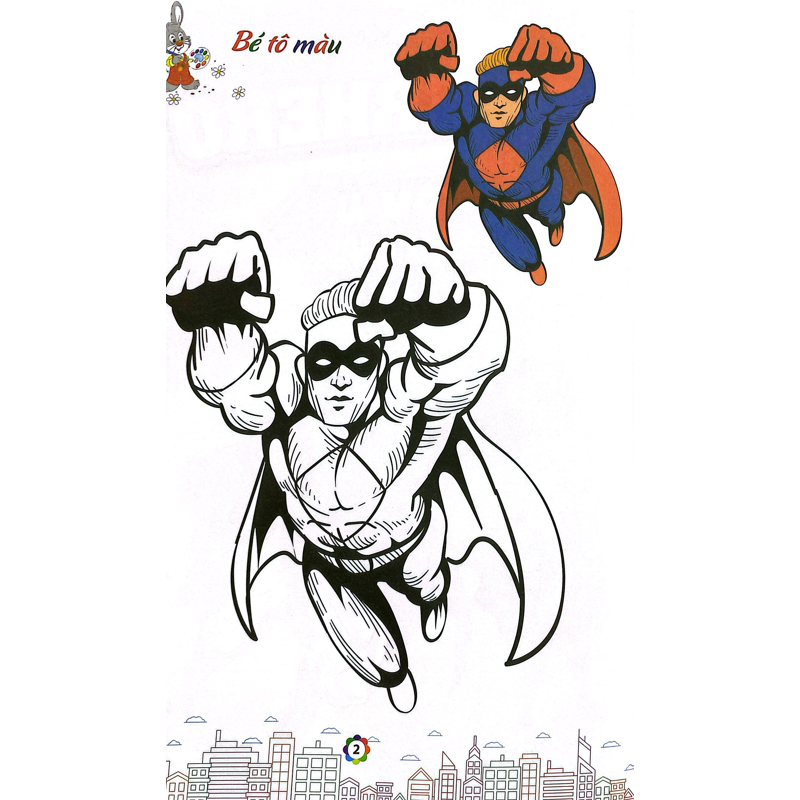 Tô Màu Siêu Nhân Super Hero 2