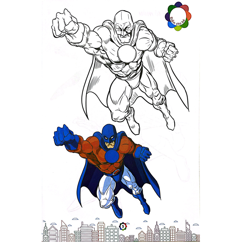 Tô Màu Siêu Nhân Super Hero 2