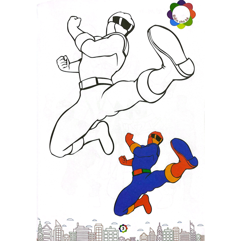 Tô Màu Siêu Nhân Super Hero 3
