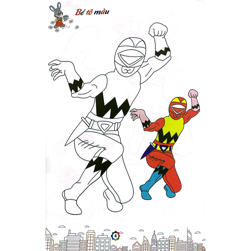 Tô Màu Siêu Nhân Super Hero 3