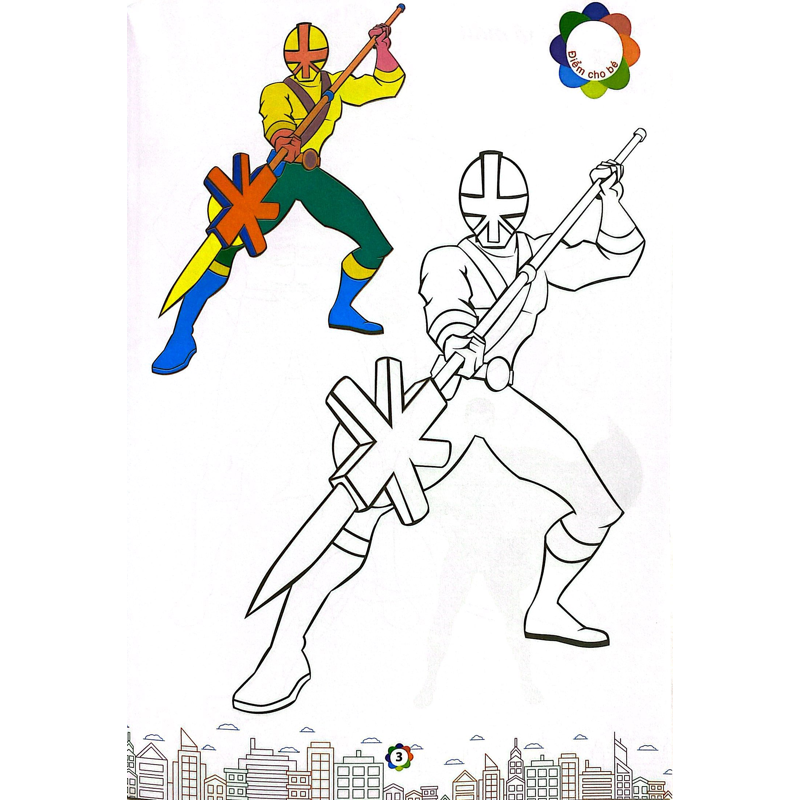 Tô Màu Siêu Nhân Super Hero 4