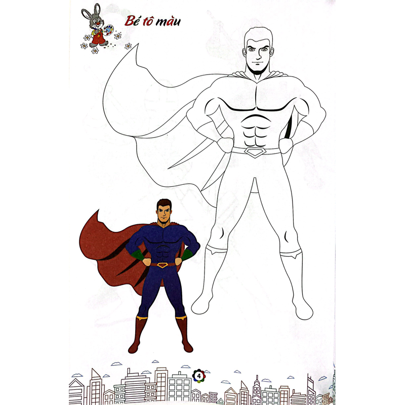 Tô Màu Siêu Nhân Super Hero 4