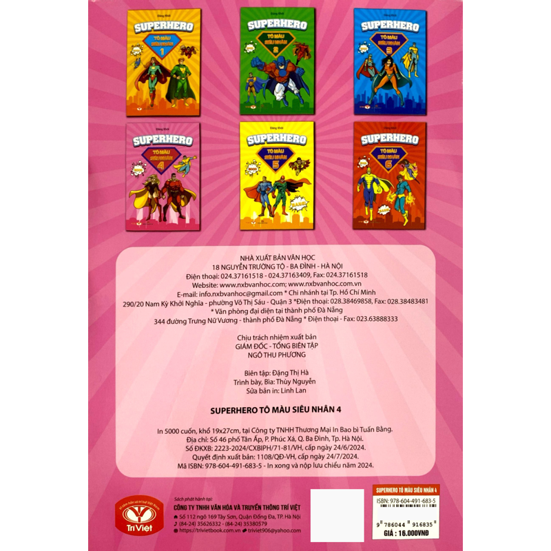 Tô Màu Siêu Nhân Super Hero 4