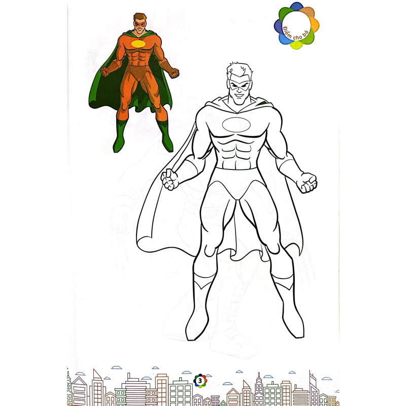 Tô Màu Siêu Nhân Super Hero 5