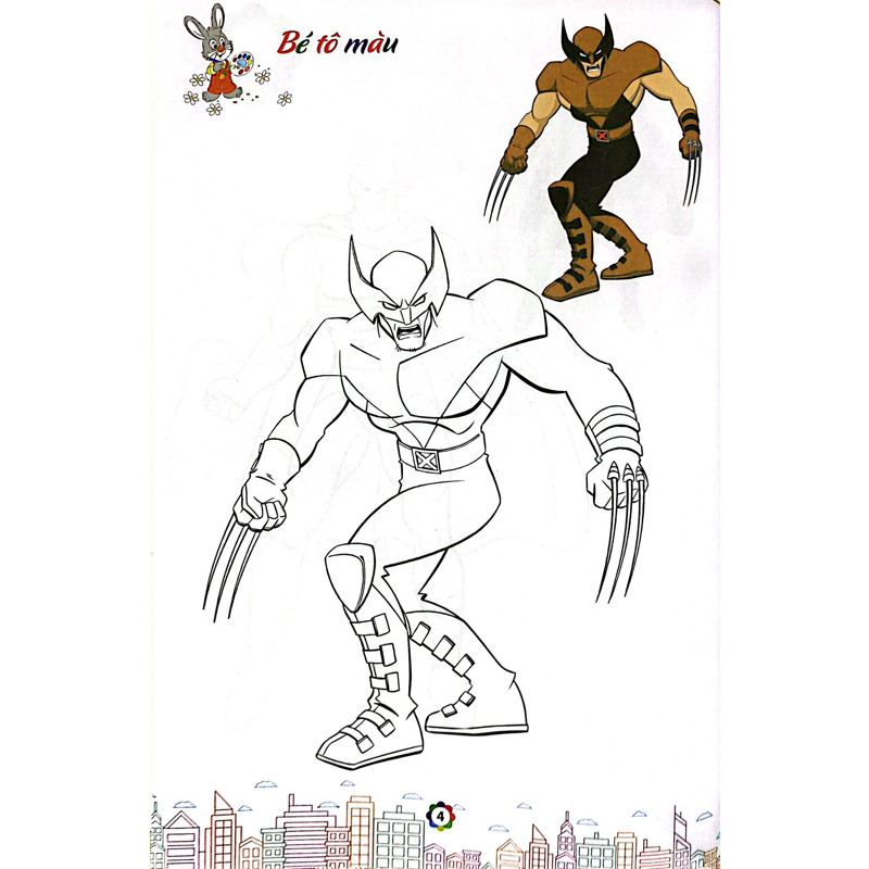 Tô Màu Siêu Nhân Super Hero 5