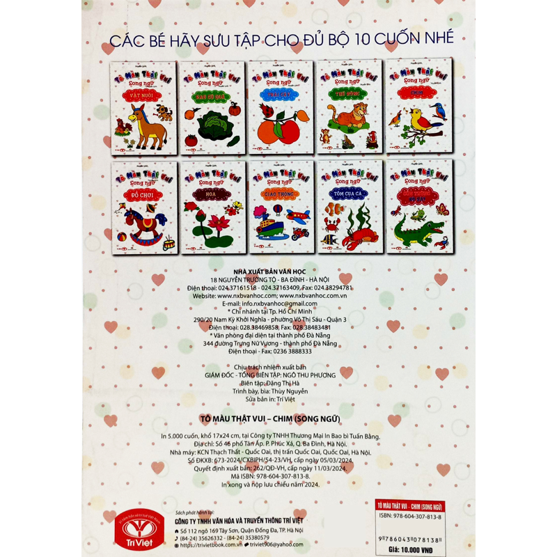 Tô Màu Thật Vui (Song Ngữ) - Chim